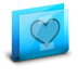 Folder Heart Alt Blue Icon 72x72 png
